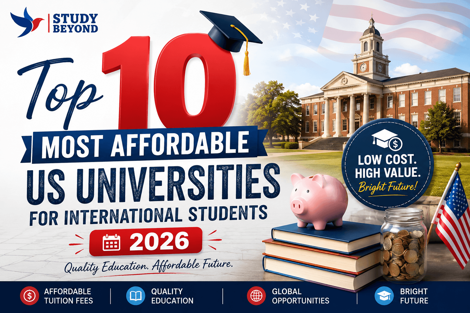 Top 10 Most Affordable US Universities for International Students 2026